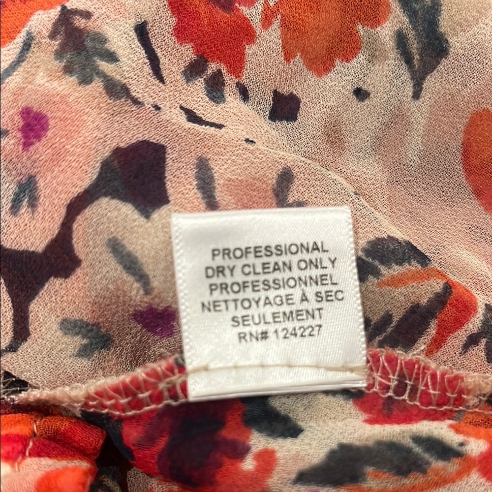Misa Los Angles Manya Red Floral Ruffle Mini Skirt Elastic Waistband Size XS - Picture 5 of 6